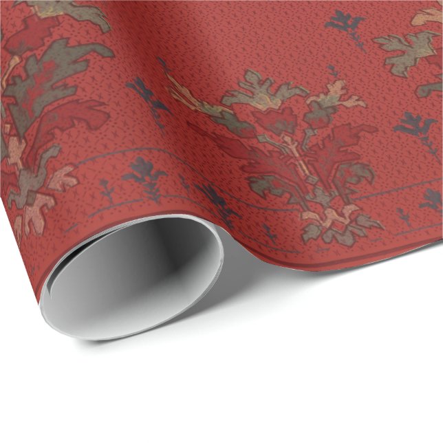 Papier Cadeau Fleur victorienne élégante Arts et artisanat papie (Coin rond)