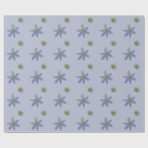 Papier Cadeau fleurir en blanc