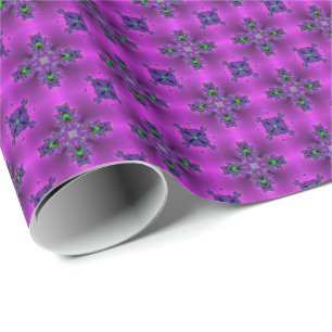 Papier Cadeau Fleurs Artdeco dans le style rétro