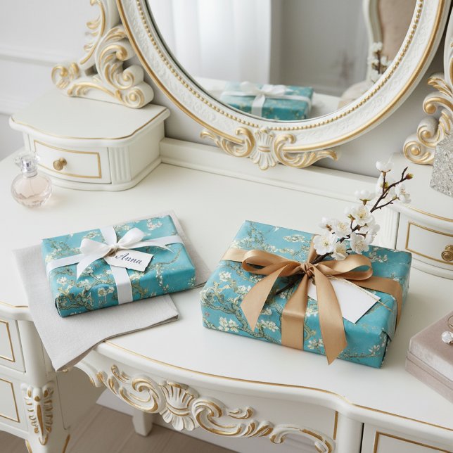 Papier Cadeau Fleurs d'amandes (Créateur téléchargé)