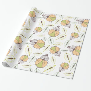 Papier Cadeau Fleurs de bonbons sans couture motif