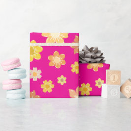 Papier Cadeau Fleurs de fleurs Fuchsia sans Seamless automne Cad