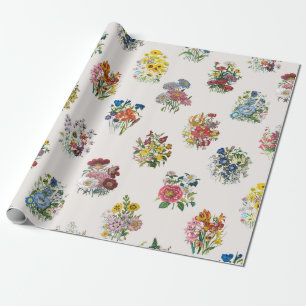 Papier Cadeau Fleurs de jardin