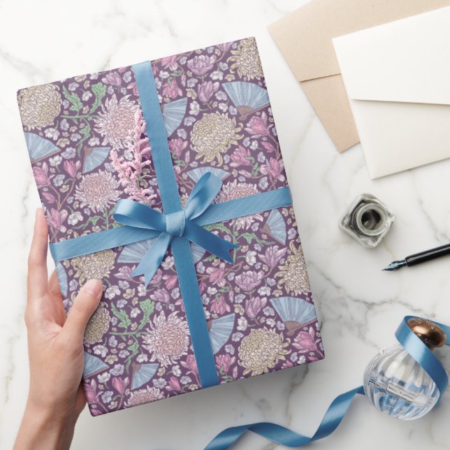 Papier Cadeau Fleurs de la Fête des Mères Fans Crocus Fans japon (Cadeaux)