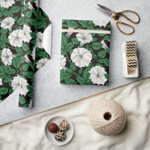 Papier Cadeau Fleurs de lune 2