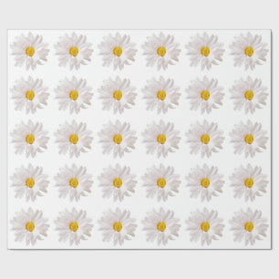 Papier Cadeau Fleurs de marais blancs Modèle de fleurs de marai