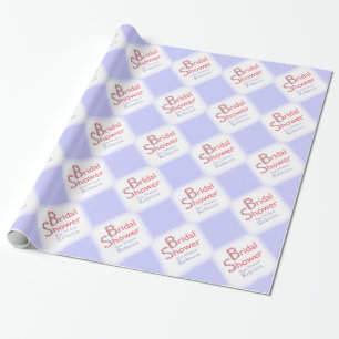 Papier Cadeau Fleurs dessinées à la main Douche violet clair