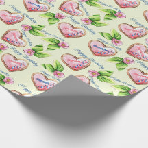 Fleurs et biscuits glacés Ajouter le nom Anniversa