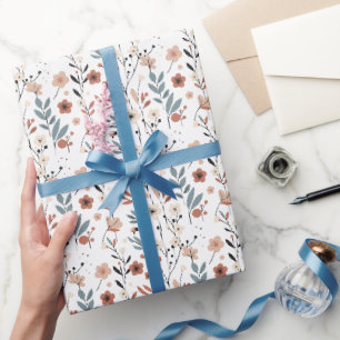 Papier Cadeau Fleurs florales danoises Pavot cerisier Fleurs de 