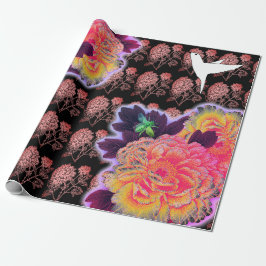 Papier Cadeau FLEURS PERSONNALISABLES ET papier d'enveloppement