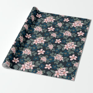 Papier Cadeau Fleurs roses Dainty #3 Papier à envelopper