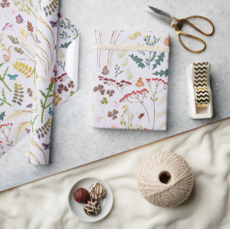 Papier Cadeau Fleurs sauvages