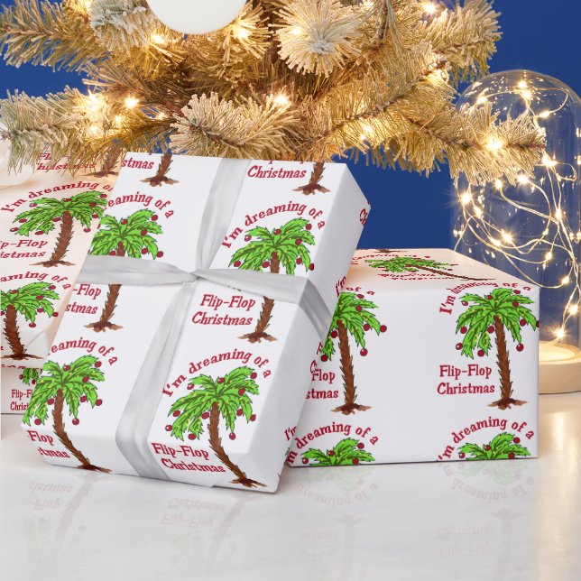 Papier Cadeau Flip Flop Noël (Vacances)