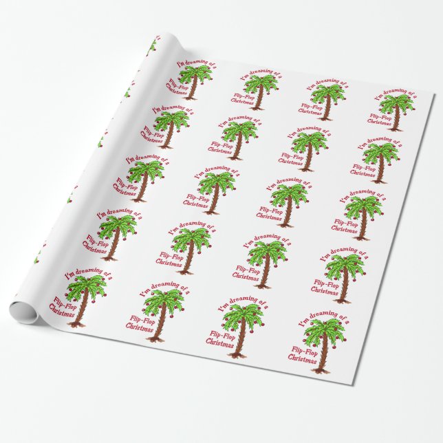 PAPIER CADEAU FLIP FLOP NOËL (Déroulé)