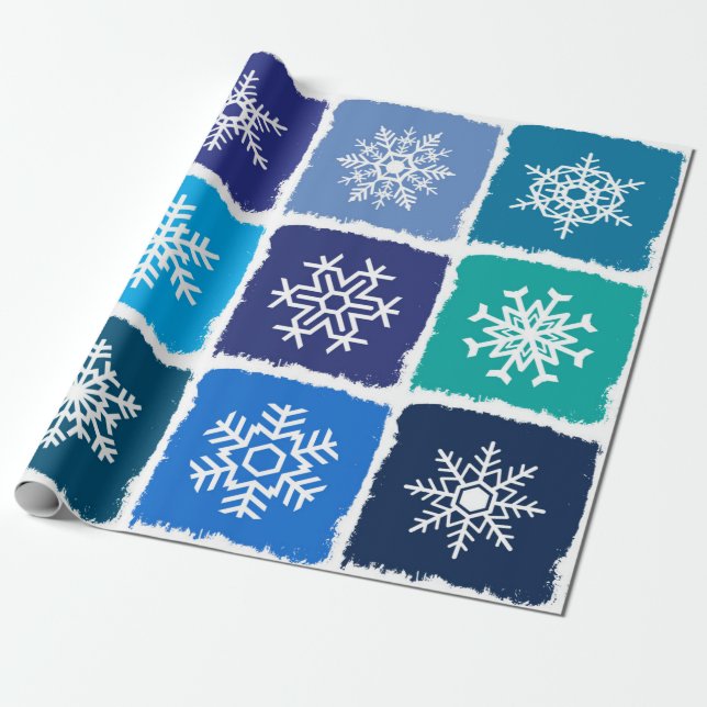 Papier Cadeau Flocon de neige (Déroulé)