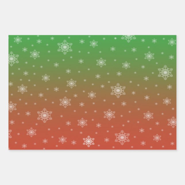 Papier cadeau flocon de neige (Devant)
