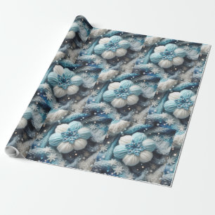 Papier Cadeau Flocon de neige en coton