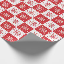 Flocon de neige et Motif de neige (rouge)