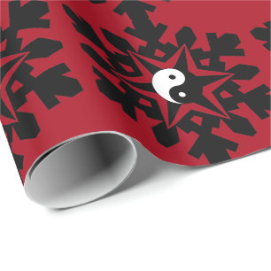 Papier Cadeau Flocon de neige - yin yang