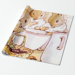 Papier Cadeau Flopsy Et Cottontail Beatrix Potter