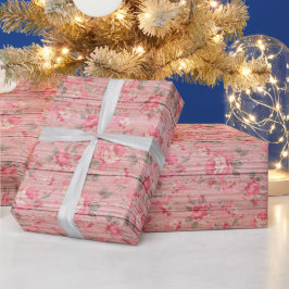 Papier Cadeau Floral Bois Moderne Populaire