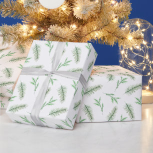 Papier Cadeau Floral d'hiver