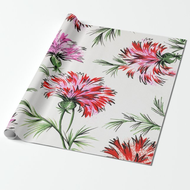 Papier Cadeau Floral Dreams #7 à Susiejayne (Déroulé)