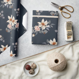 Papier Cadeau Floral élégant et intemporel