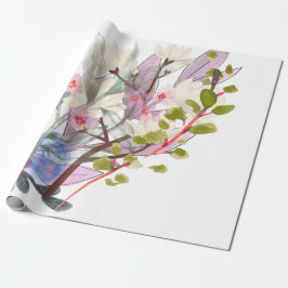 Papier Cadeau Floral Leaves Art – Elegant Flowers and Botanical