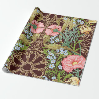 Papier Cadeau Floral motif sans couture, arrière - plan avec In 