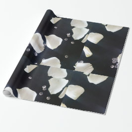 Papier Cadeau Floral noir et blanc