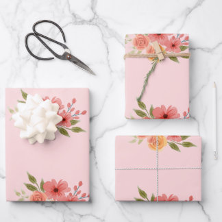 papier cadeau floral pastel élégant pour toutes oc