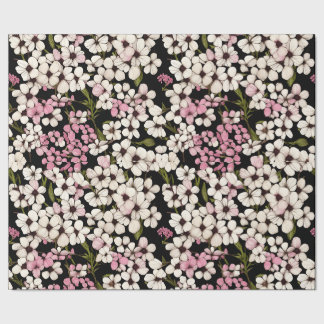 Papier Cadeau Floral Pattern Baby's Breath Flowers
