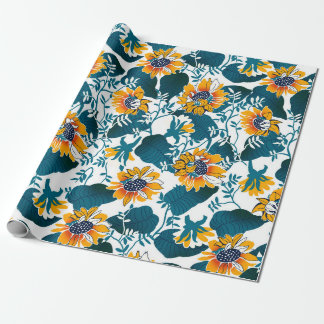 Papier Cadeau Floral sans couture motif, arrière - plan Art nouv