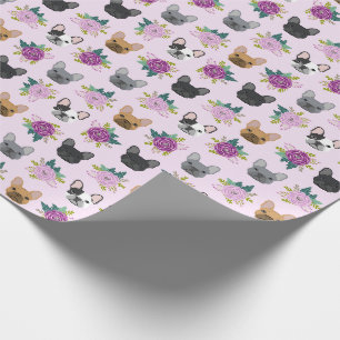 Papier Cadeau Flore de la lavande de Bulldog en France