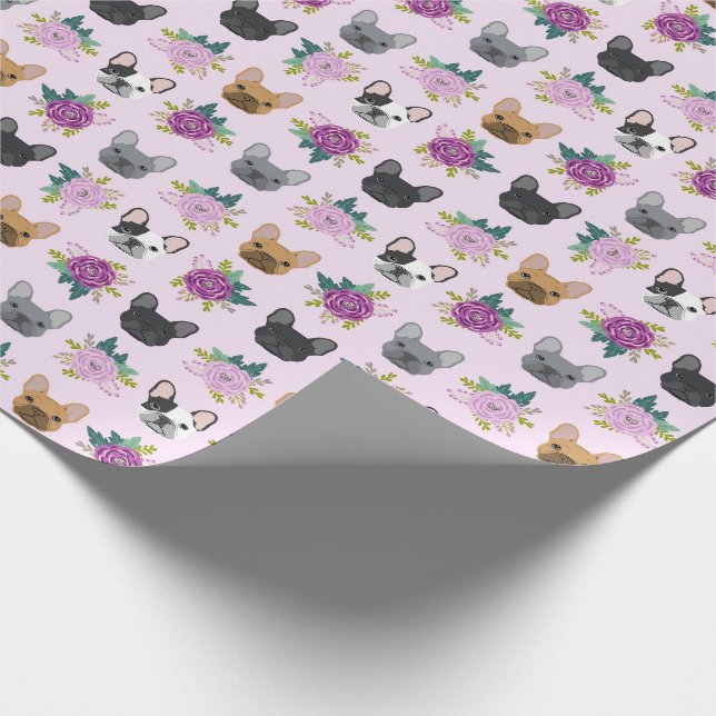 Papier Cadeau Flore de la lavande de Bulldog en France (Coin)