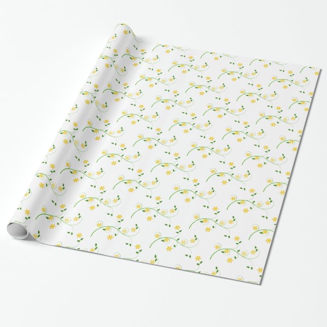 Papier Cadeau Flore et Fleurs (Déroulé)