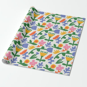 Papier Cadeau Flore printanière