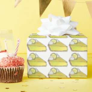 Papier Cadeau Floride verte FL Key Lime Pie Slice Boulangerie De