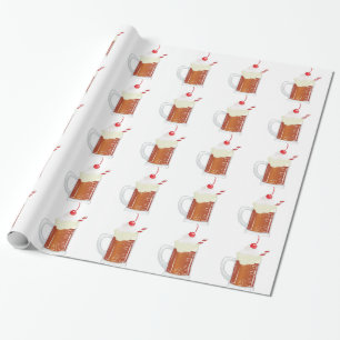 Papier Cadeau Flotteur de bière de racine