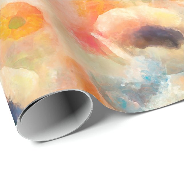 Papier Cadeau Flowers (Coin rond)