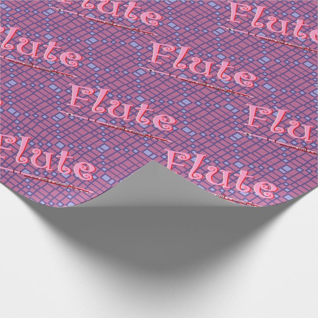 Papier Cadeau Flûte rose (Coin)