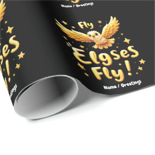 Papier Cadeau Fly Elgses Fly Art inspirant d'aigle