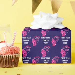 Papier Cadeau FOI SUR LA PEUR Cancer du sein Anniversaire libre