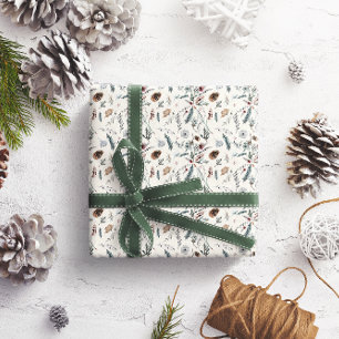 Papier Cadeau Foliage d'hiver