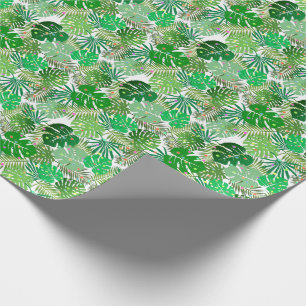 Papier Cadeau Folithe de plage tropicale Lumières de Noël