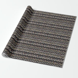 Papier Cadeau folklore géométrique d'Ikat, motif aztèque tribal.