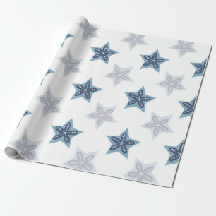 Papier Cadeau Fond à motif de flocon de neige niais textures