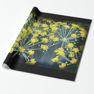 Papier Cadeau Fond d'aquarelle noir grand