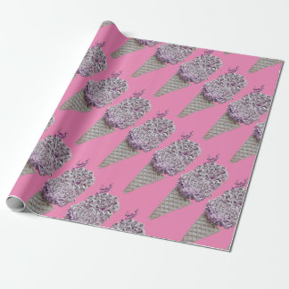 Papier Cadeau Fond rose